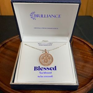 NWT Brilliance Swarovski Pendant Necklace